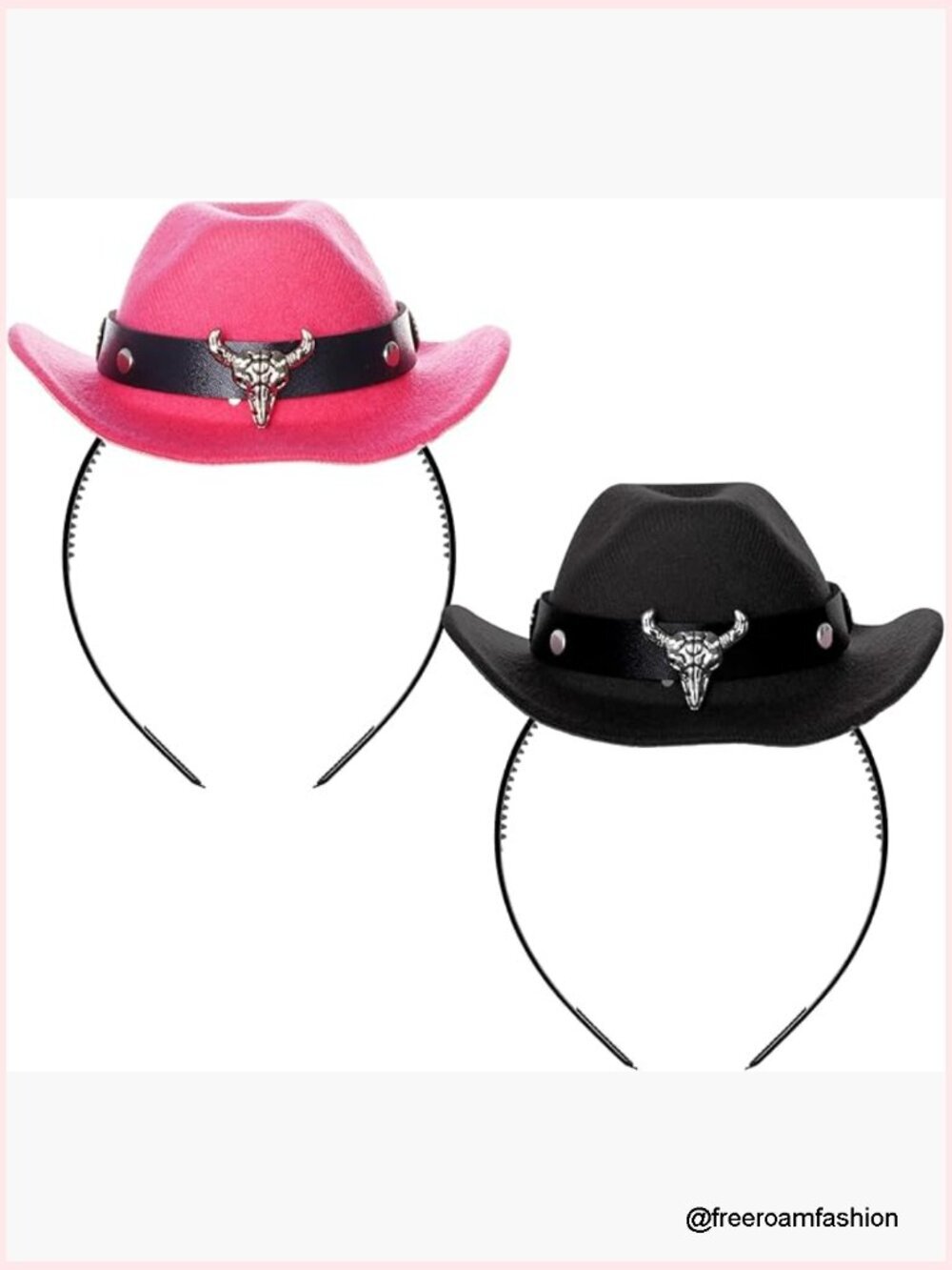 2 Pcs Cowboy Hat Headband Cowgirl Mini Hat for Western Party Favor Country Fun